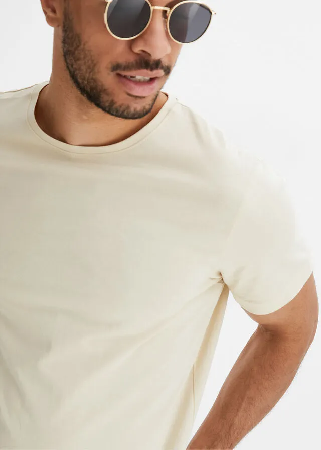 Pastel Green + Grayish Green + White + Black + Light Sand T-shirt (5 units)